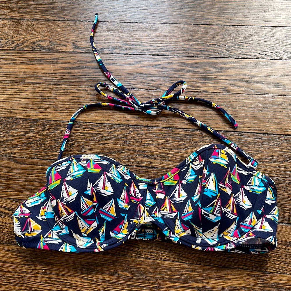 Victoria’s Secret bathing suit with ships on it